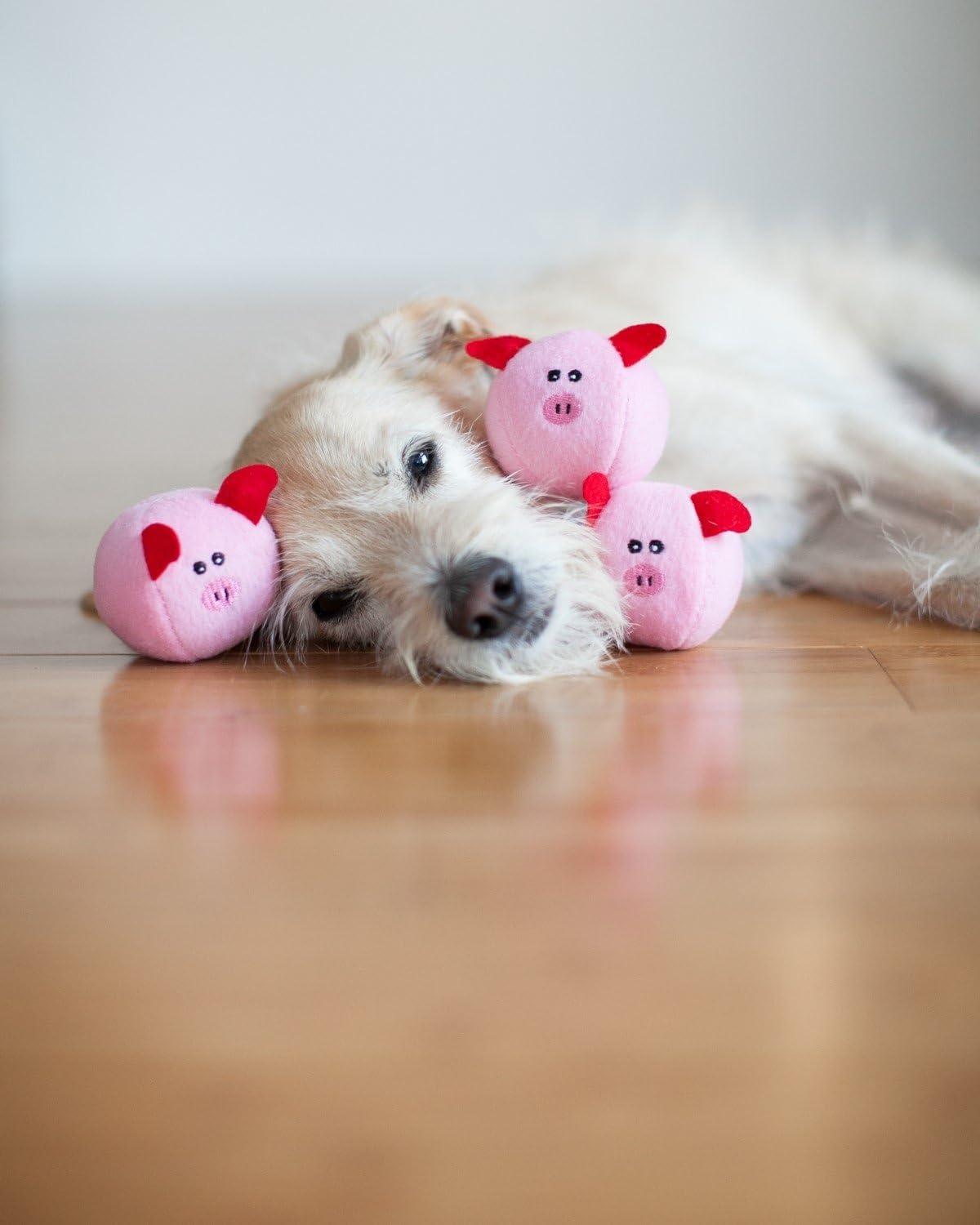 ZippyPaws Burrow Interactive Dog & Puppy Toys for Boredom - Pig Barn
