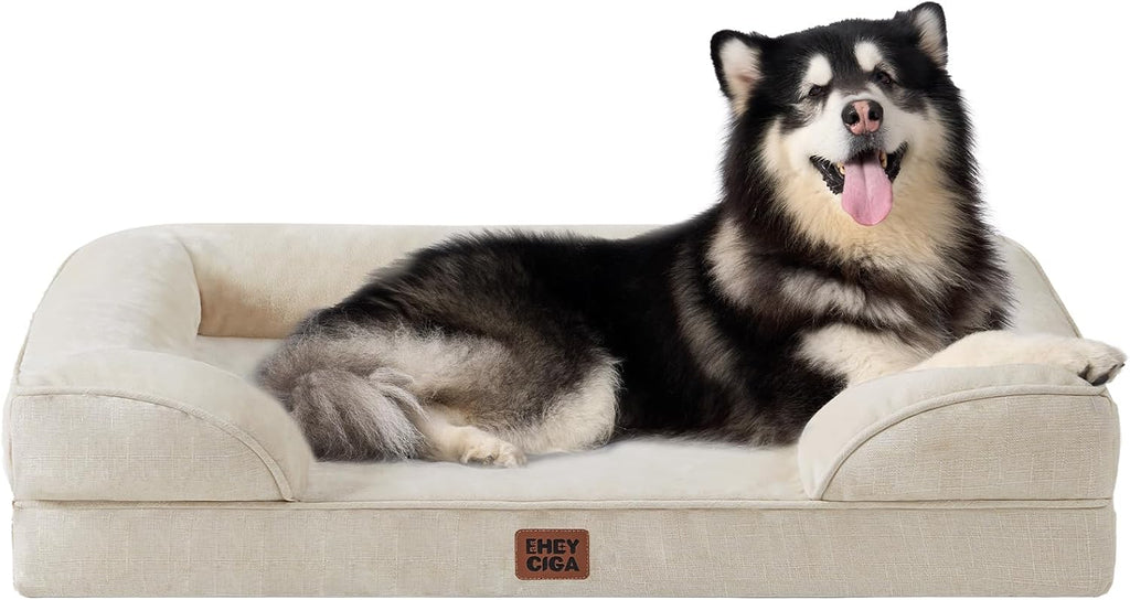 EHEYCIGA Orthopedic XXL Dog Bed, Waterproof Washable XL Big Pet Bed 52"