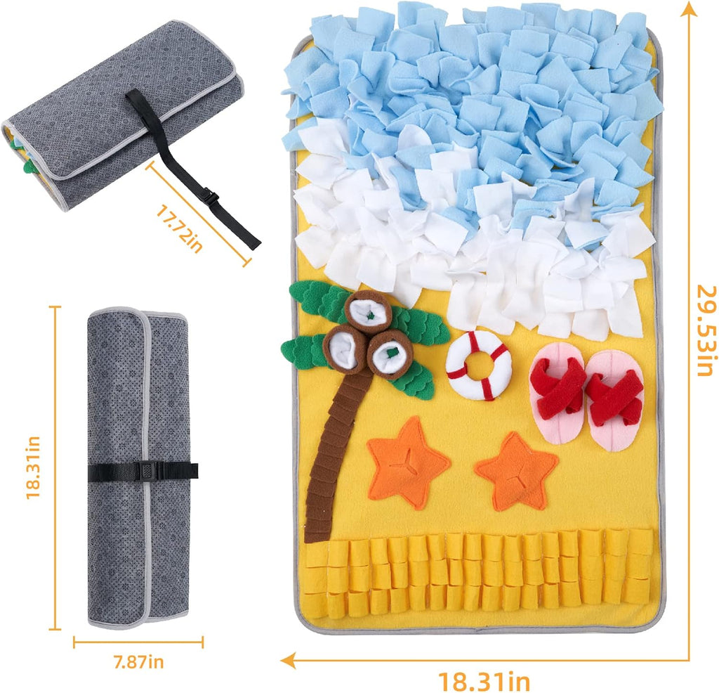 Snuffle Mat for Large Dogs Sniff Mat for Cats, 30" x 18"