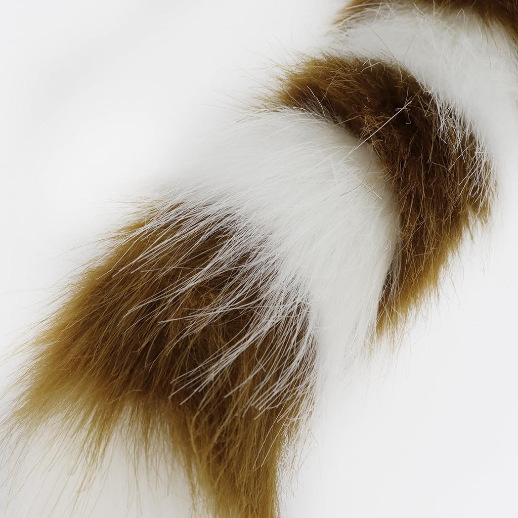 COSYEARS Animal Cat Wolf Fox Dog Faux Fur Tail for Halloween Party Cosplay Costume Accessories