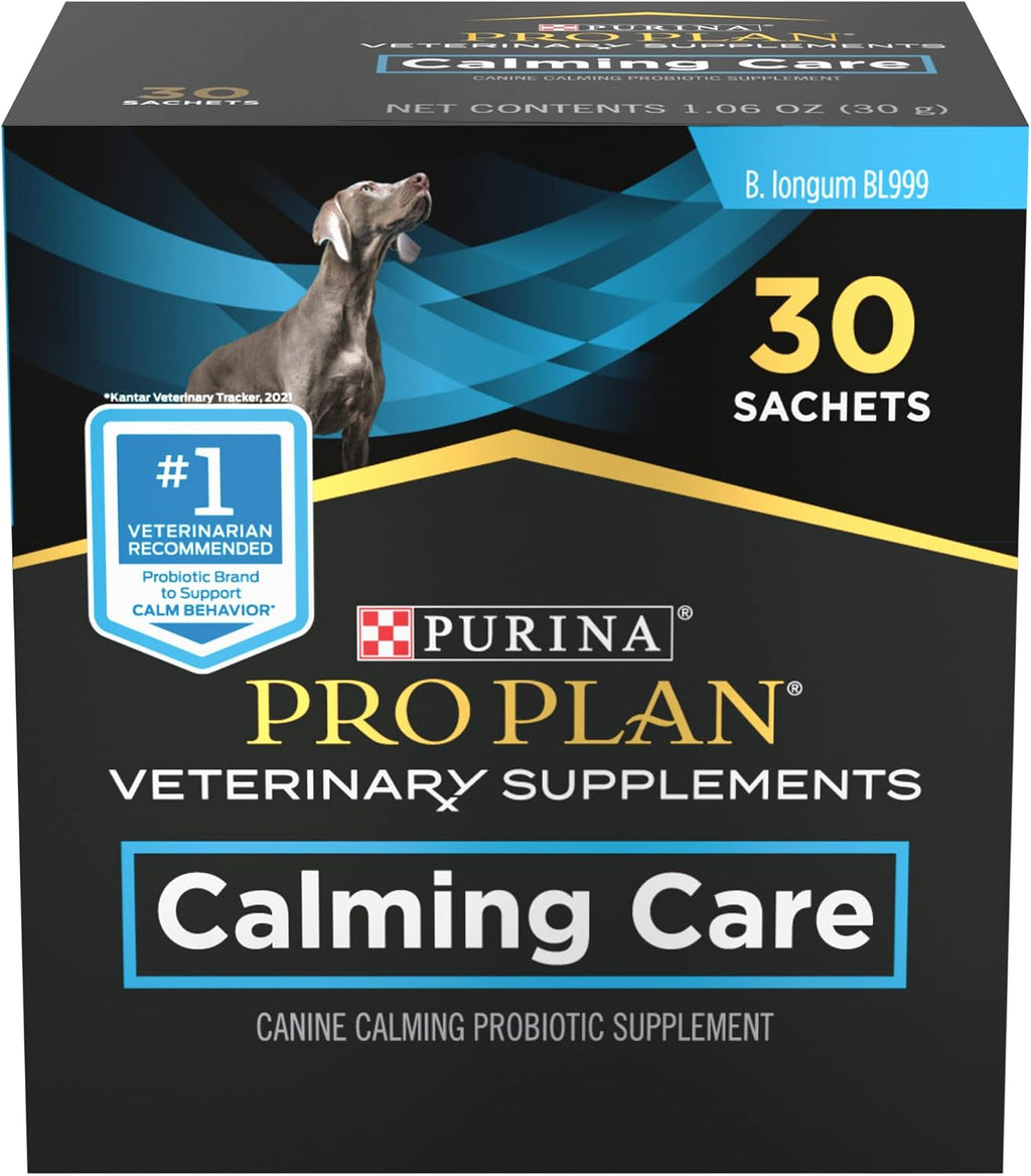 Purina Pro Plan Veterinary Supplements for Digestive Health, Stress Support and Calming Care for Dogs, Probiotic Dog Supplement, 30 Count (Pack of 2)
