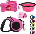 Retractable Dog Leash, Heavy Duty 10FT Leashes, Pink