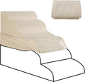 5-Step Dog Stairs Replacement Cover(for AODISMAN Pet Ramp Only),Beige