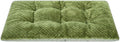 WONDER MIRACLE Fuzzy Deluxe Pet Beds, Super Plush Dog or Cat Beds Ideal for Dog Crates, Machine Wash & Dryer Friendly (15" x 23", S-Olive Green)