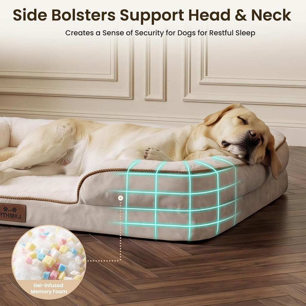 Orthopedic Dog Bed Medium Size Dog, Memory Foam Dog Bed Couch, 30" L
