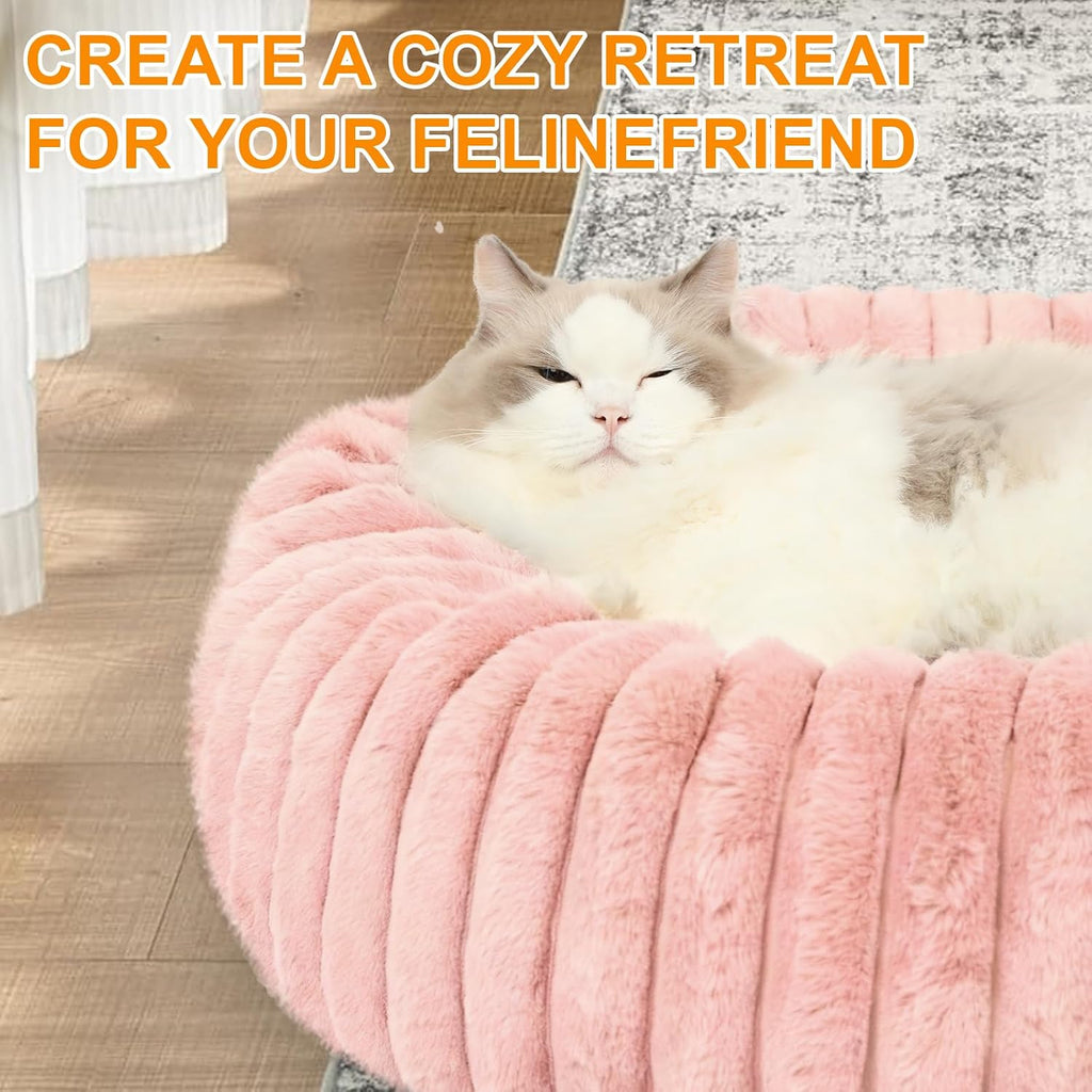 Washable Extra Large Dog Bed,Puppy Kitten Beds for Small Dogs(Pink,XXL)