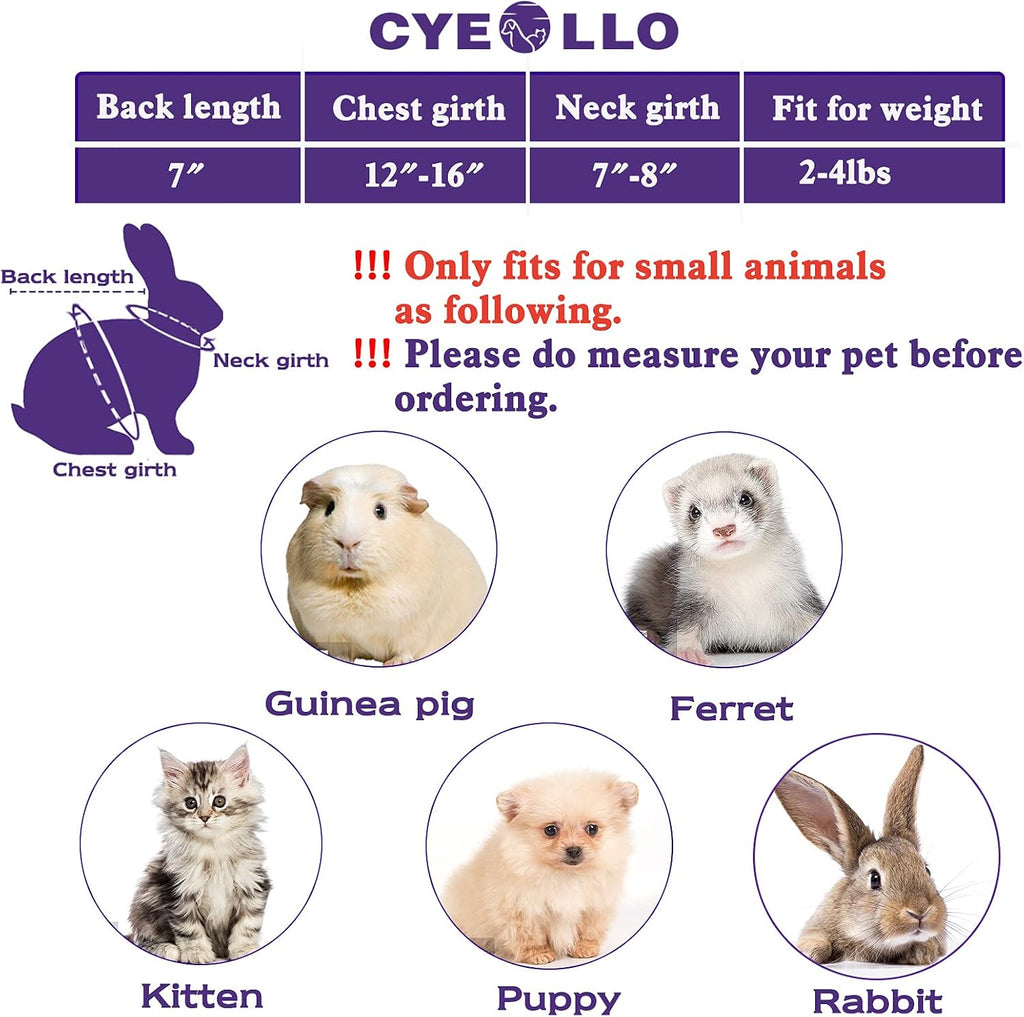 cyeollo Dinosaur Halloween Costume for Rabbit Bunny Puppy Kitten 2lb to 4lb