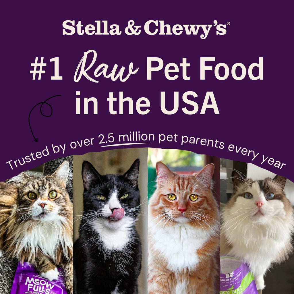 Stella & Chewy's Freeze-Dried Raw Cat Dinner Morsels - Premium Chicken Recipe with 98% Cage-Free Meat & Organs - Natural Grain-Free Cat-& Kitten Food - Made in USA - 18 oz,(Pack of 2)