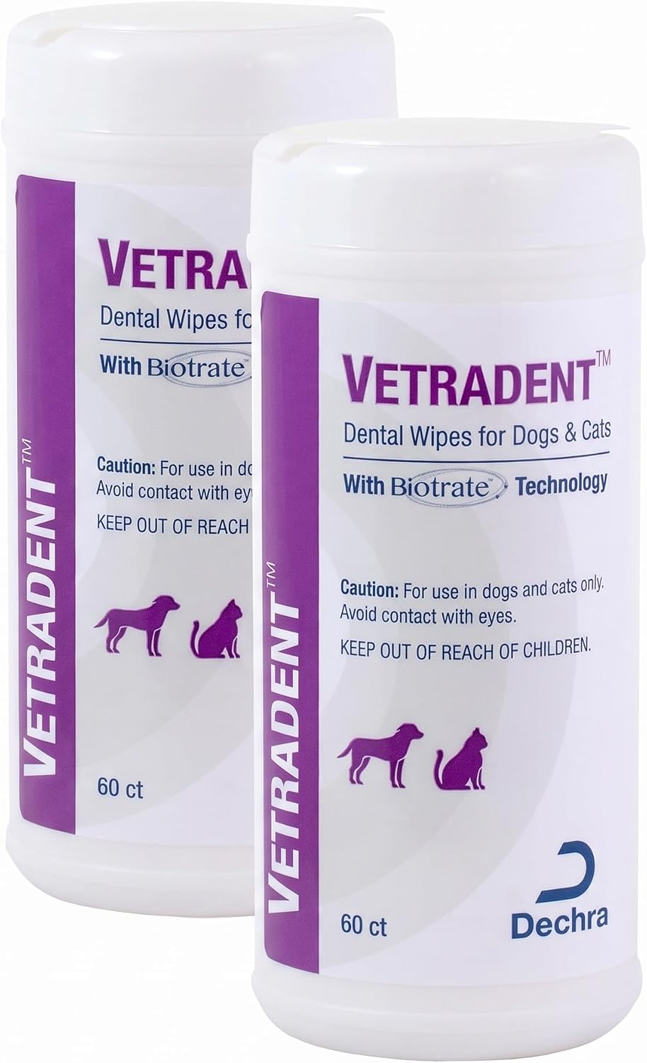 Vetradent Dental Wipes,60 ct,(Pack of 2)