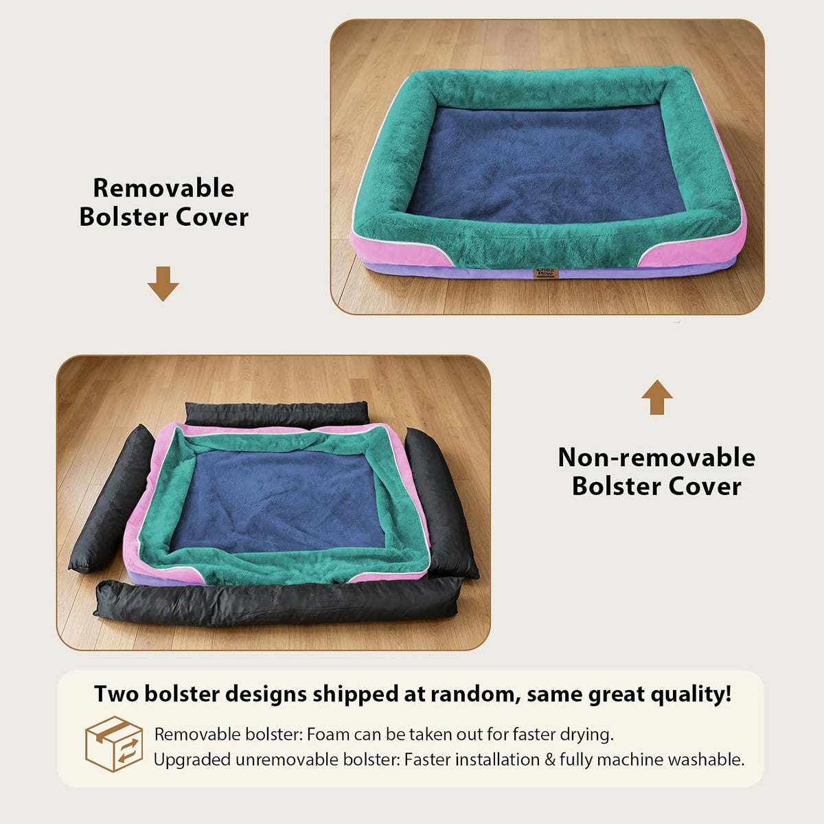 Chez Paw Waterproof Orthopedic XL Dog Bed for Large and Extra Large Dogs