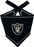 Pets First NFL Las Vegas Raiders TIE Bandana, Small/Medium. Dog Bandana Scarf Bib for Pet Cat Dog. The Ultimate Game-Day, Party Bandana