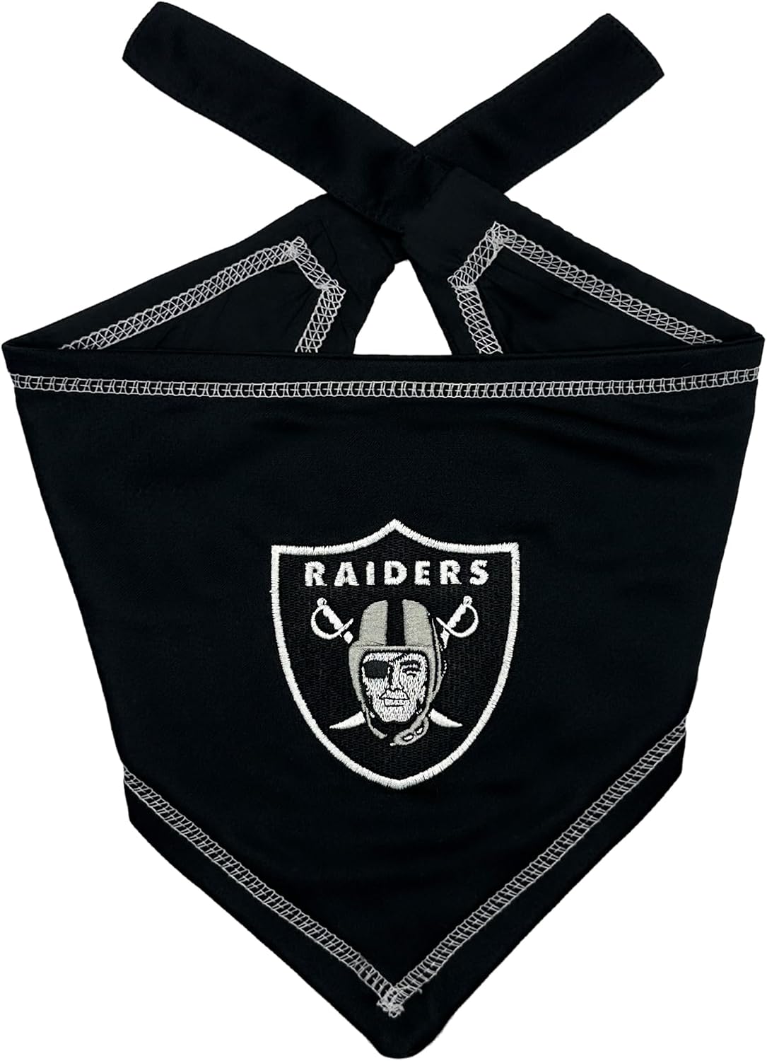 Pets First NFL Las Vegas Raiders TIE Bandana, Small/Medium. Dog Bandana Scarf Bib for Pet Cat Dog. The Ultimate Game-Day, Party Bandana