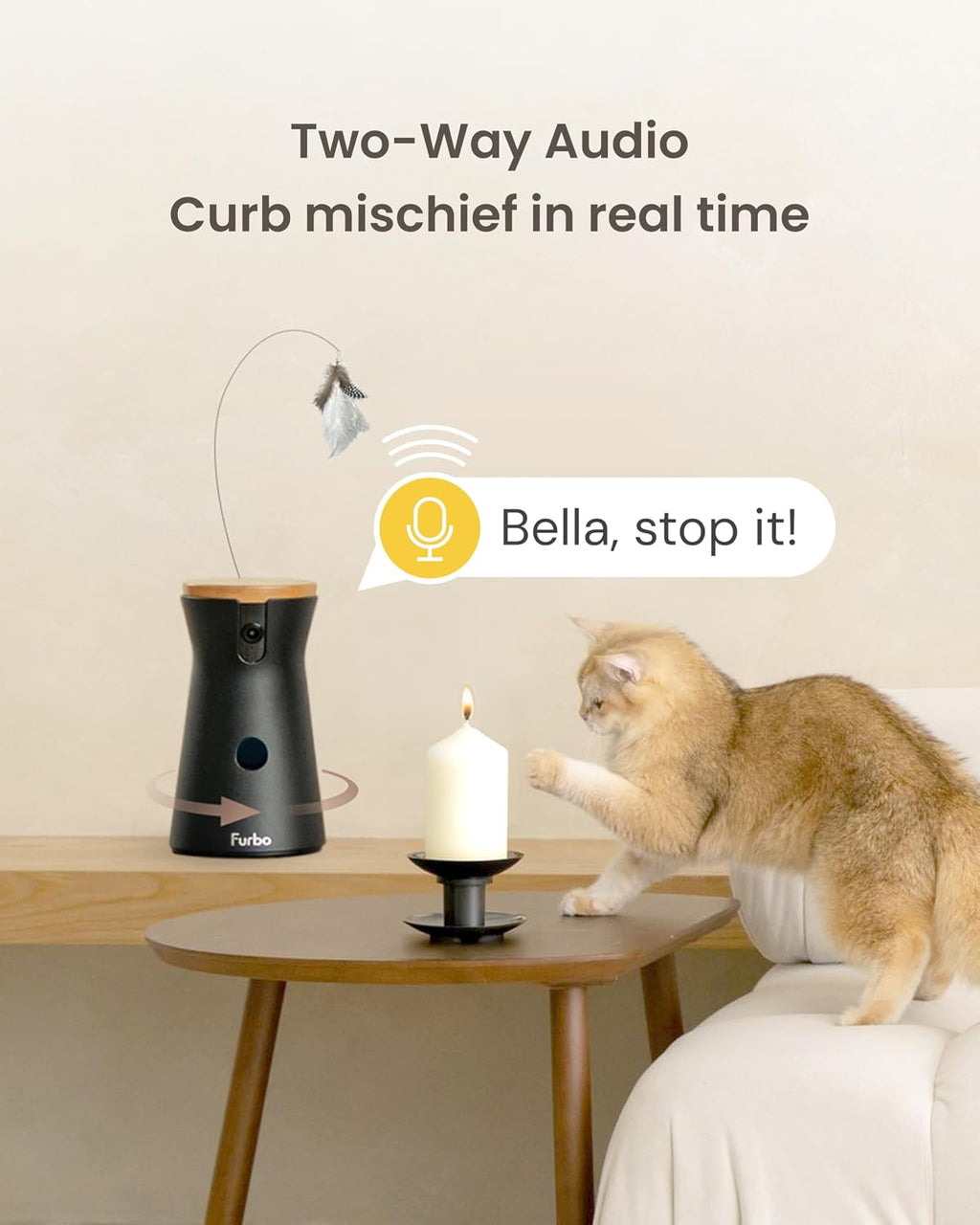 Furbo 360° Cat Camera [Core Features, No Ongoing Cost]
