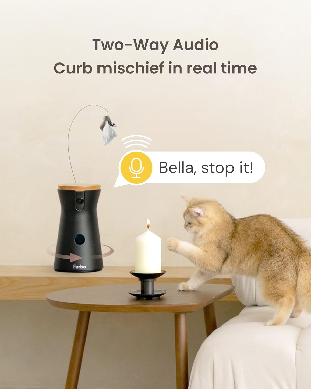 Furbo 360° Cat Camera [Core Features, No Ongoing Cost]
