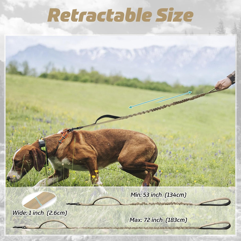rabbitgoo Tactical Dog Leash, Heavy Duty Training Bungee Lead