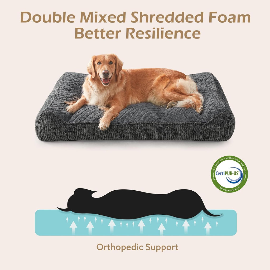 JOEJOY XL Orthopedic Dog Bed for Large Dogs, Extra Thick Foam Pet Bed Sofa