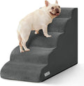 Dog Stairs for High Beds 22.4" H,5-Step Pet Ramp for Small & Medium Dogs