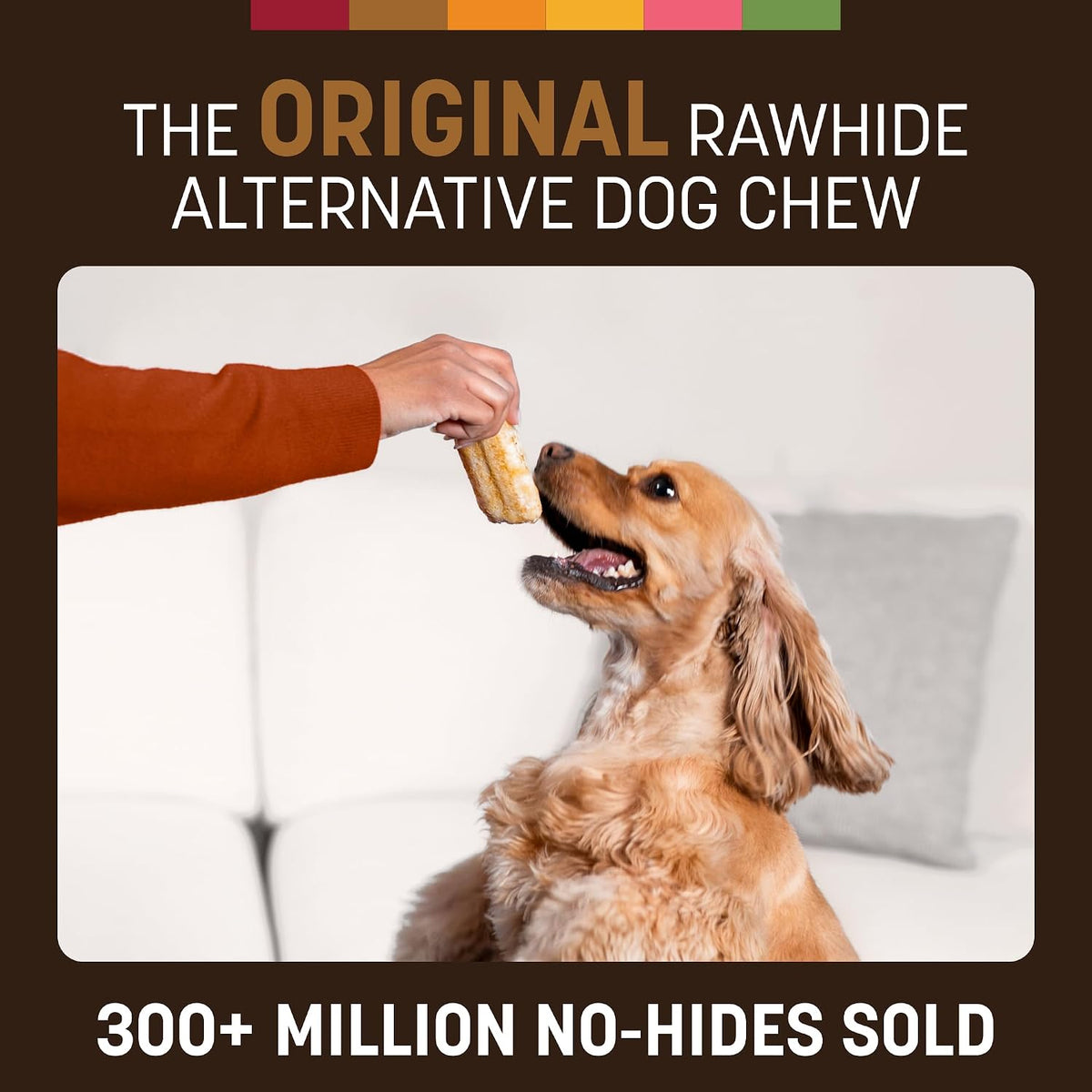Earth Animal No Hide Dog Chews - Rawhide Free Small Rolls 2 Count Venison
