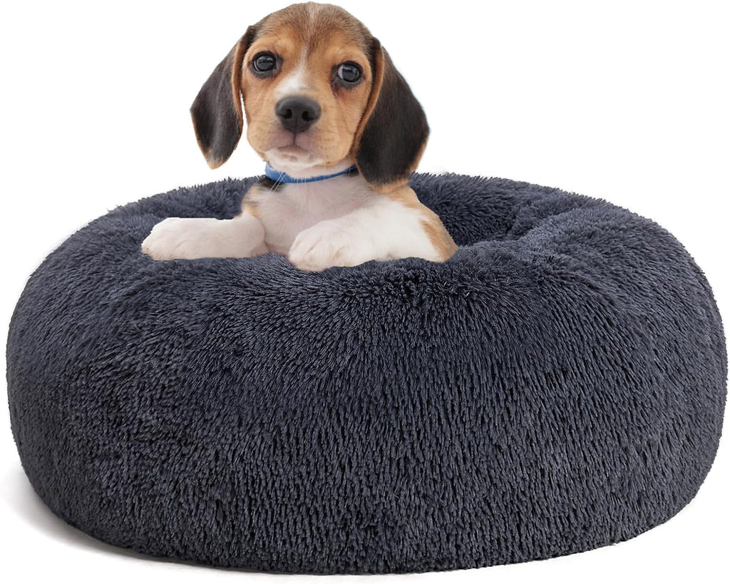 Dwanton Orthopedic Small Donut Dog Bed & Cat Bed, Gel Memory Foam, 24"