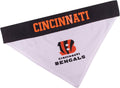 Pets First NFL DOG BANDANA - CINCINNATI BENGALS REVERSIBLE PET BANDANA. 2 Sided Sports Bandana with a PREMIUM Embroidery TEAM LOGO, Large/X-Large. - 2 Sizes & 32 NFL Teams available