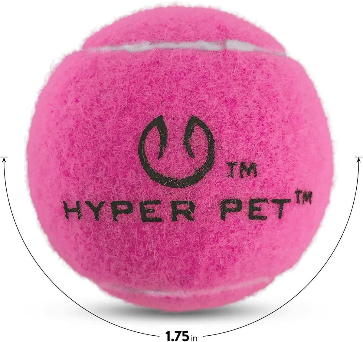 Hyper Pet Mini Extra Small Tennis Balls for Dogs, 1.75 Inch, 8 Pack, Pink