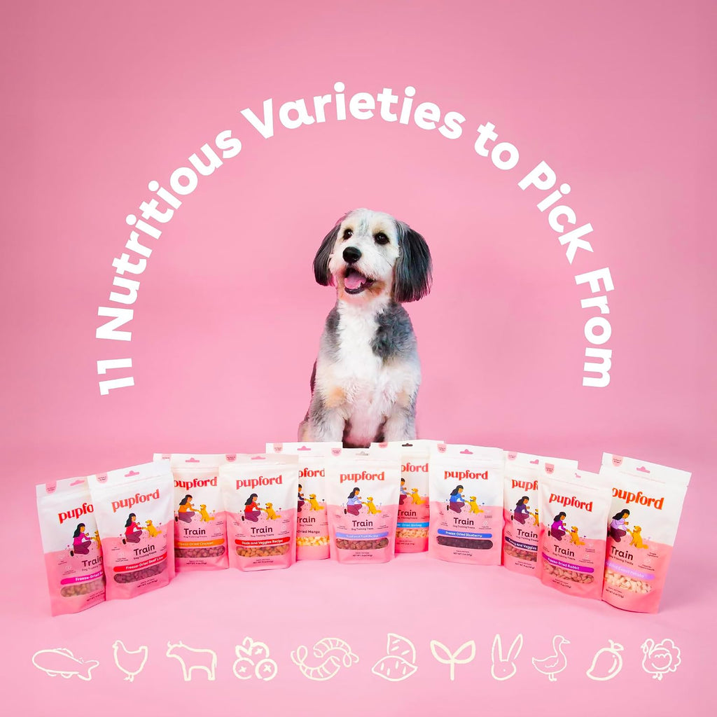 Pupford Freeze Dried Training Treats for Dogs & Puppies (Chicken, 2 oz)