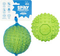 Best Pet Supplies Squeaky Dog Toys with Soft Durable Fabric for Small, Medium and Large Pets Interactive Toy for Indoor Play, Supports Active Biting and Play - Green, Large