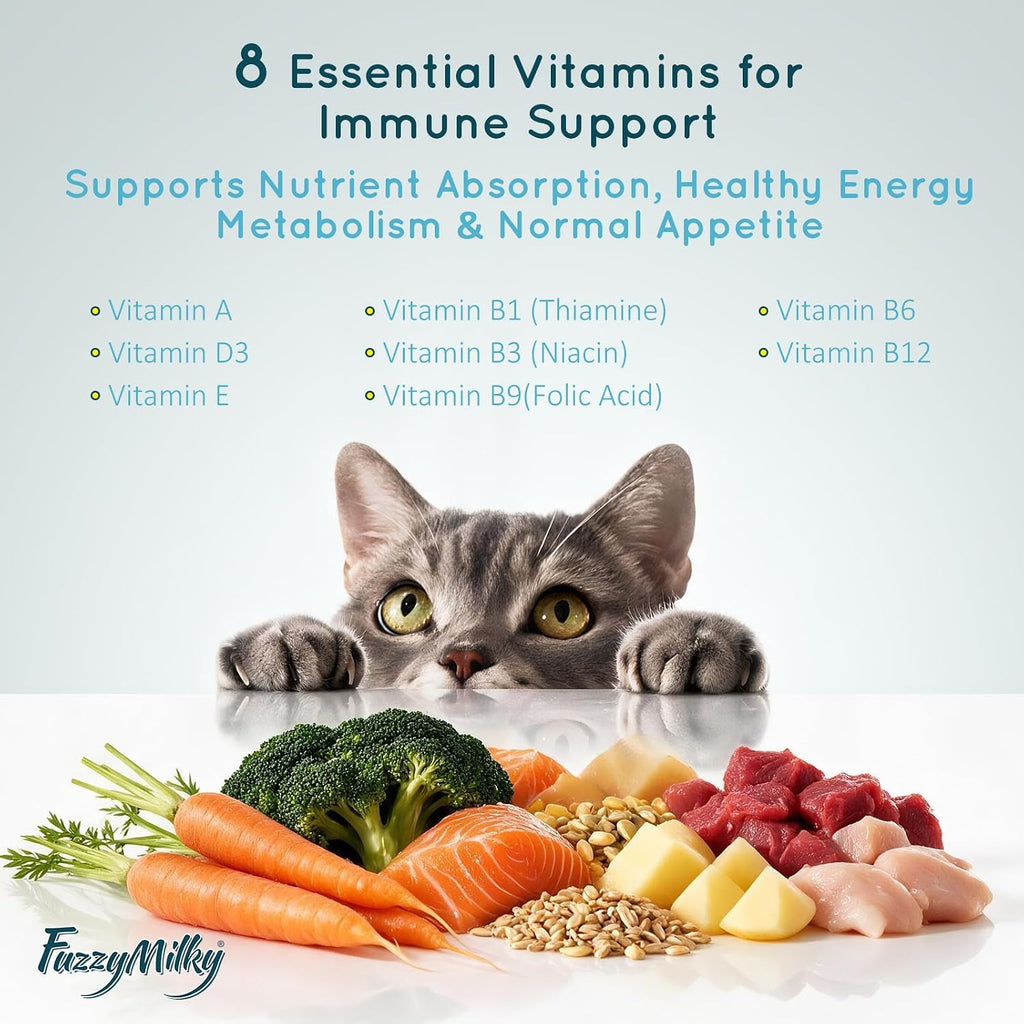 Lickable Cat Probiotic Treats, Daily Gut, Digestive Health & Immune Support