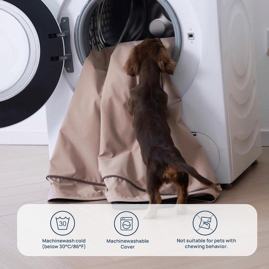 Cooling Dog Bed for Crate, 30 x 20 Inch Orthpedic Cooling Mat for Dogs with Removable Washable Cover, Breathable Egg Crate Foam Anti-Slip Pet Beds, Dusty Rose