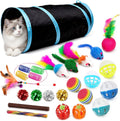 iCAGY 25 Pcs Cat Toys Set, Cat Tunnel Toy for Indoor Cats, Kittens