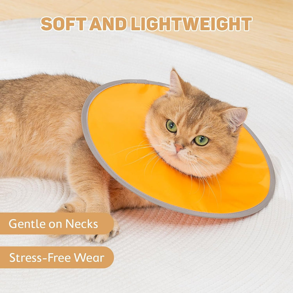 Avont Lightweight Waterproof Foldable Cone, Soft E-Collar - M Orange