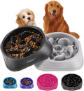 YINEYA 2PCS Slow Feeder Dog Bowls, Pet Supplies that Slow Down Eating, Pet Food Bowls, Maze Dog Puzzle Feeder for Medium Breed