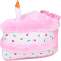 ZippyPaws Birthday Cake Dog Squeaky Toys to Keep Them Busy - Pink | Funny Food Plush for Small, Medium & Large Dogs, Cute Stuffed Puppy Toy, Pet Products, for Dogs of All Breeds, Soft & Cuddly