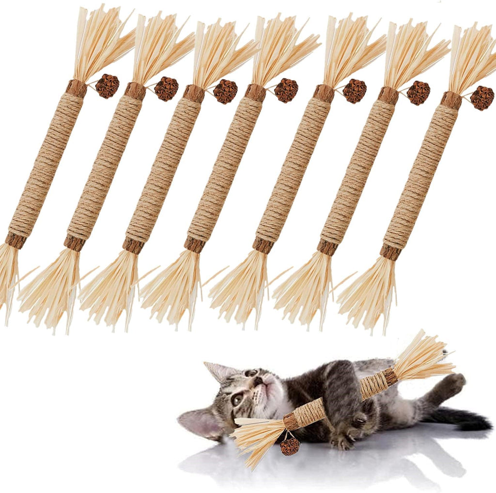 7PK Silvervine Cat Chew Sticks, Natural Dental Treat for Kittens