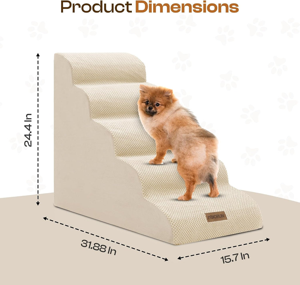 Miorun Dog Stairs Replacement Cover for 5-Step Foam Steps