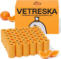 VETRESKA Citrus Scented Dog Poop Bags, 540 Counts, Leak Proof | Extra Thick and Large Pet Waste Bags for Dogs Walking and Cat Litter, 36 Refill Rolls