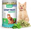 13.4 OZ Catnip Cat Treats for Indoor Cats with Cat Grass Hairball Control & Dental Care Natural Chicken Kitten Snacks Crunchy Training Biscuits for Teeth Cleaning