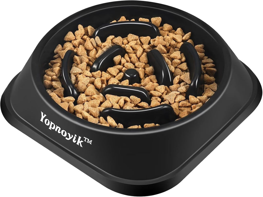 Slow Feeder Dog Bowls for Large Dogs | Non-Slip Base, Anti-Choking Design, Reduces Bloating & Overeating, Easy to Clean, 4 Cups