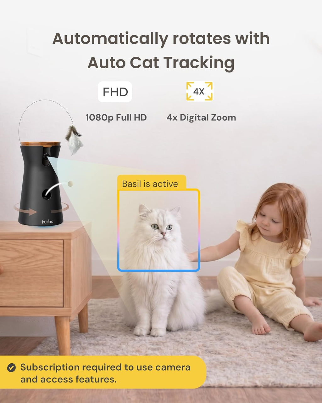 Furbo 360° Cat Camera [Paid Plan Required to Activate]