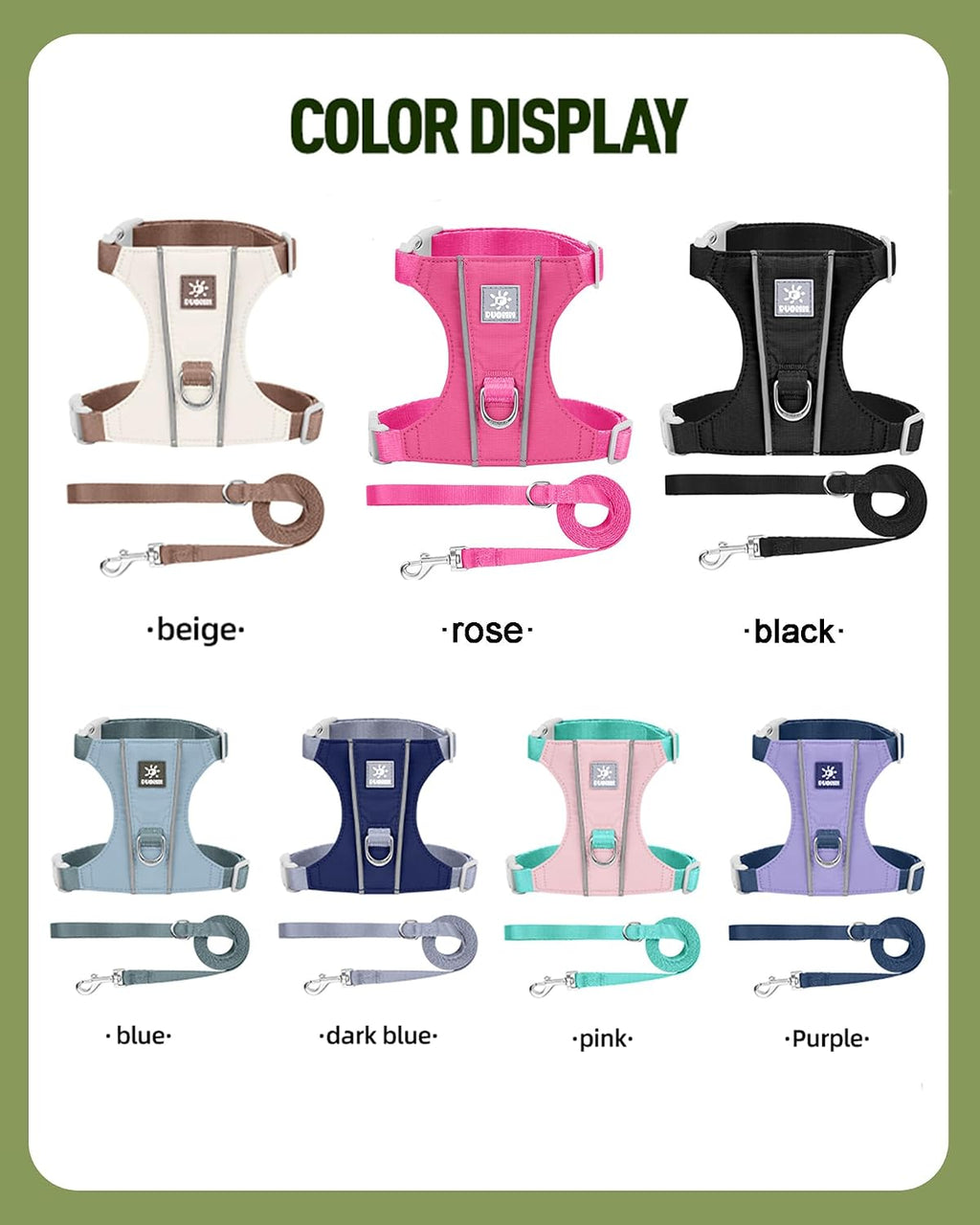 Cat Harness and Leash Set with Reflective Strips, Escape Proof Adjustable Vest, Premium Taffeta Fabric Soft Lightweight, Tear Resistant, for Kitten Small Cats Outdoor Walking (Rose, XS)