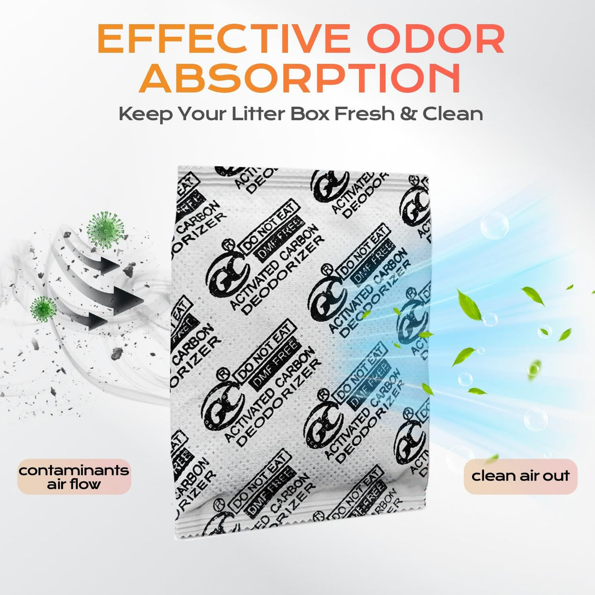 12 Packs Cat Litter Box Deodorizer Refills Compatible with Whisker OdorTrap Pod Accessories Filter, Eliminates Odors, Activated Charcoal Odor Absorber (Unscented)