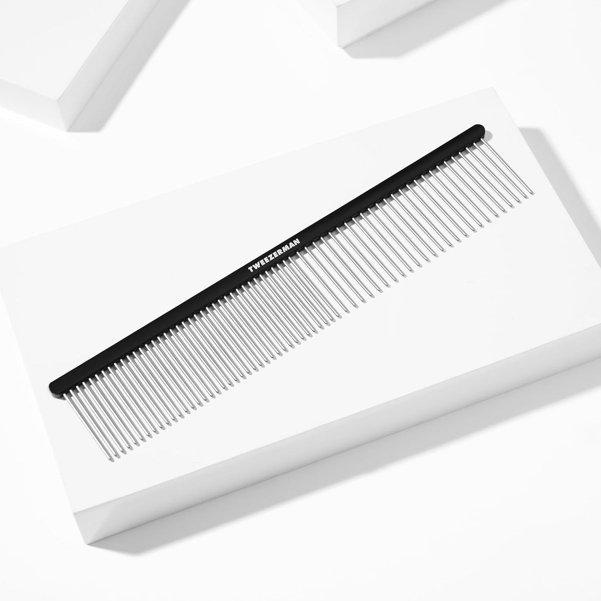 Tweezerman Dual-Sided Detangling Comb-Wide Toothed & Fine Toothed for Pets