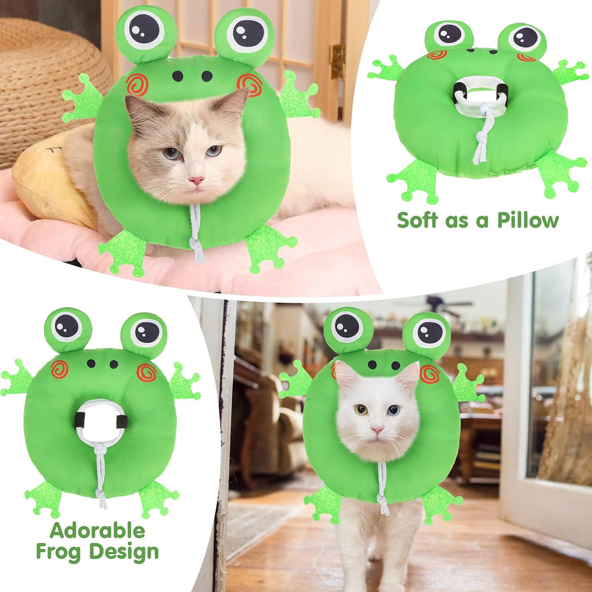 BEAUTYZOO Cat Cone Collars Soft, Cat Donut Recovery E Collar After Surgery