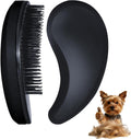 Small Dog Brush, Skin-friendly Soft Bristles (Black) | Puppy Hair Brush, Massage and Bath Supplies, Pet Grooming Tool for Teddy, Yorkies, Maltese, Shih Tzu, Chihuahua