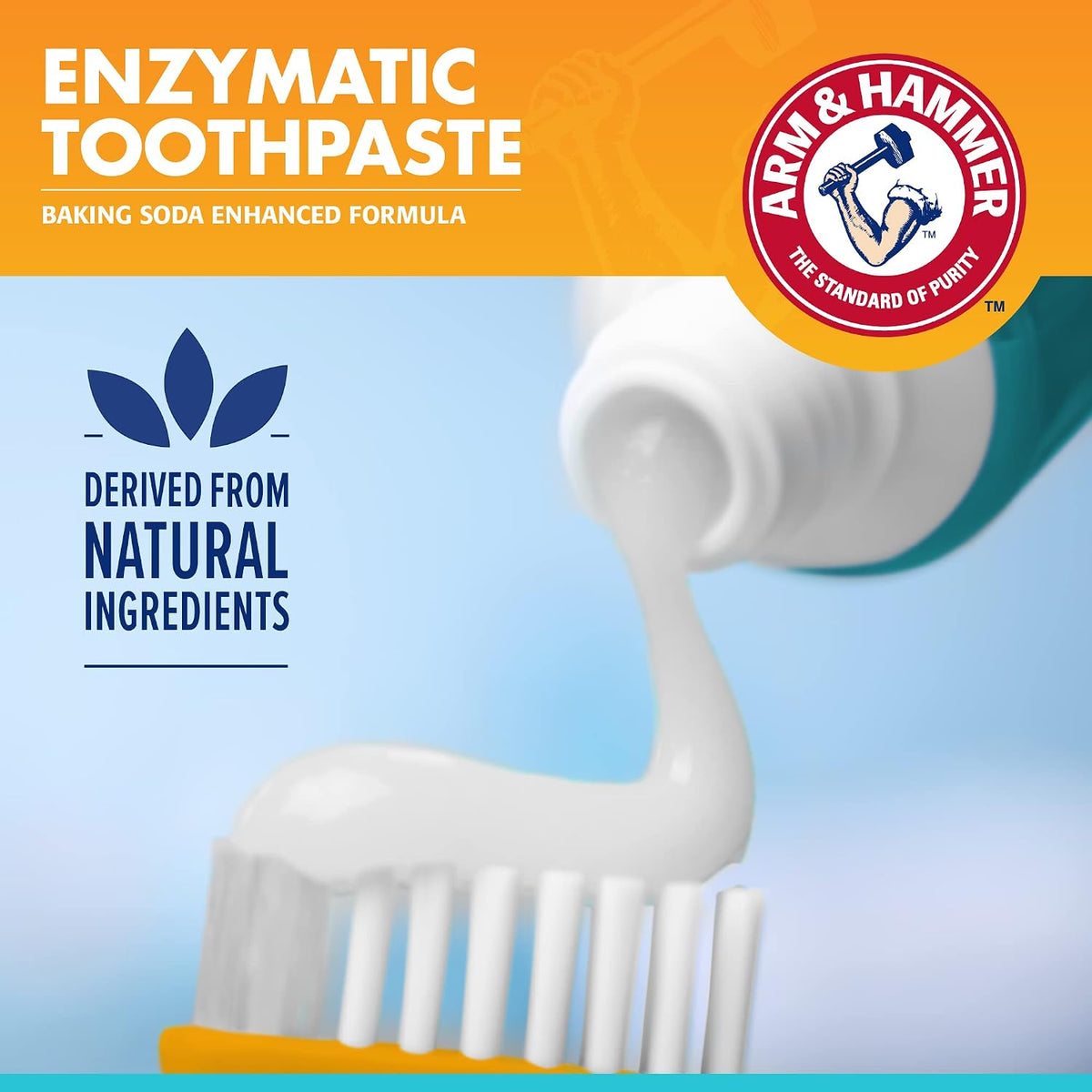 Arm & Hammer Enzymatic Dog Dental Care Kit, Chicken Flavor, 2.5 Oz, 48-Pack | Baking soda toothpaste, poultry flavor, double-sided toothbrush and finger brush included 