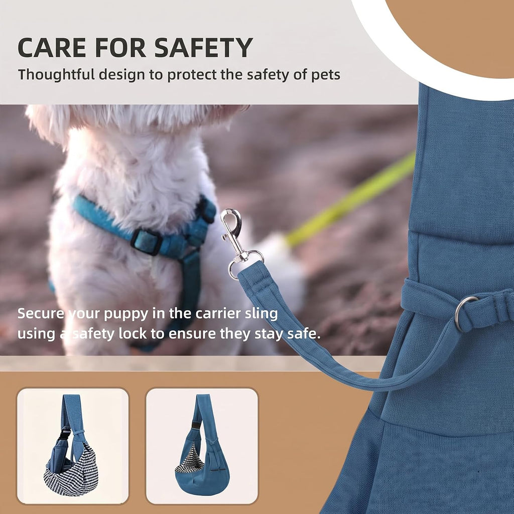 Dog Sling Carrier Adjustable, Suitable for Outdoor Activities and Travel