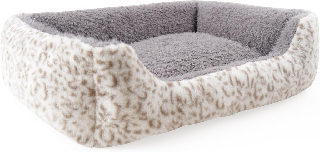 Smouatou Dog Soft Bed, Anti-Anxiety Puppy Cuddler Bed for Puppy Dog and Cat (Grey, XS)