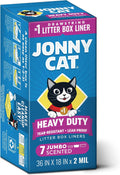 Jonny Cat Heavy Duty Tear-Resistant Litter Box Liners: Scented Jumbo 7ct