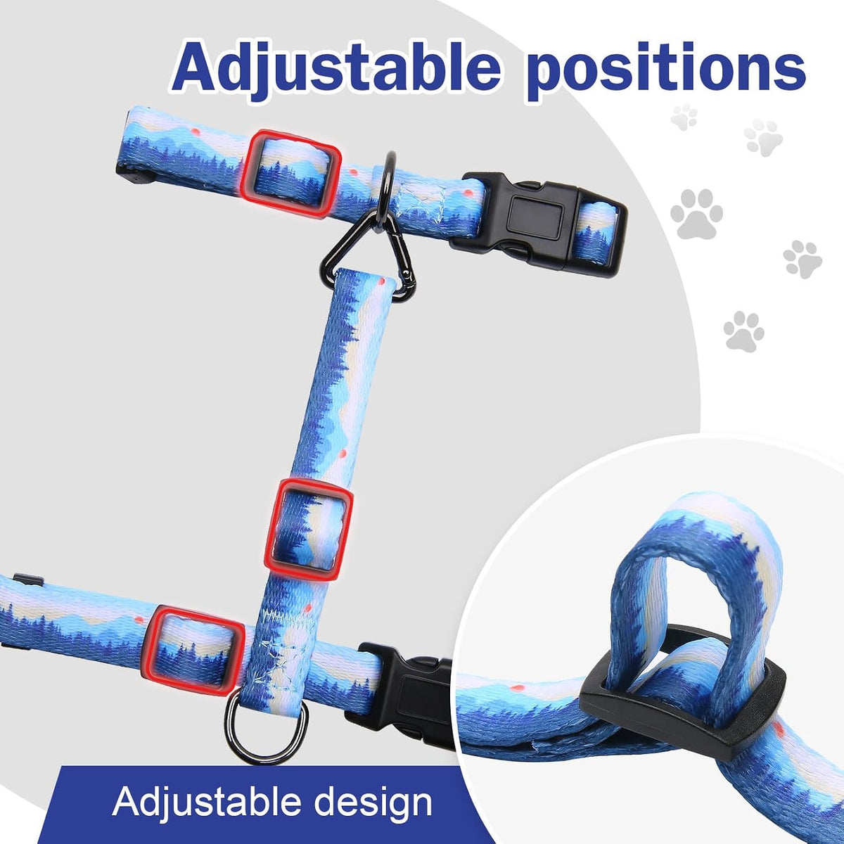 Hikiko Escape-Proof Cat Harness and Leash Set for Walking