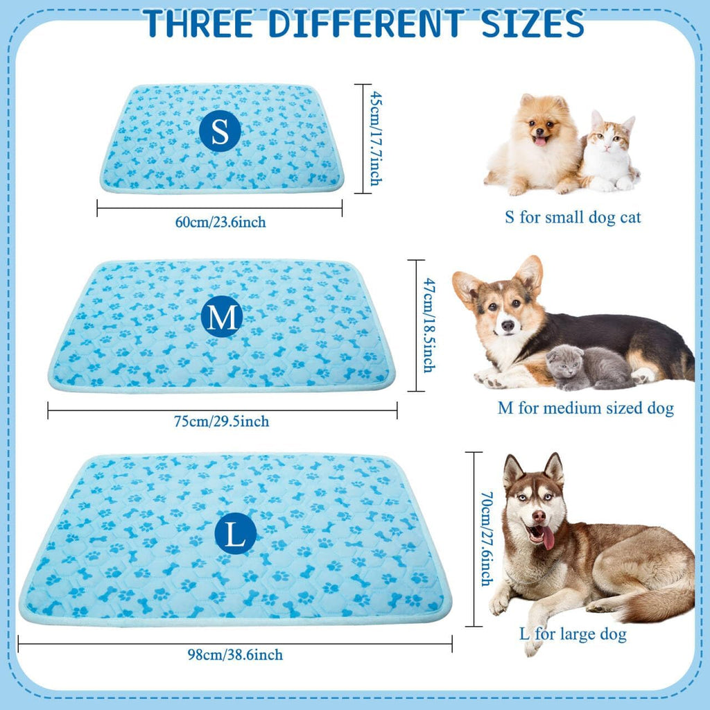 SHEJIZE Dog Cooling Mat Large, No-Water, Washable, Anti-Slip for Car